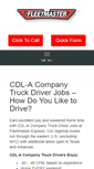 Mobile Screenshot of drivefleetmasterexpress.com